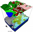 3D Raummodelle erlauben die integrierte Darstellung der Erdoberflche mit dem geologischen Untergrund und den darin ablaufenden Prozessen.