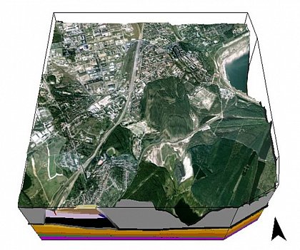 3d-Geology - 3D-Schichtfolge Teilmodell Bitterfeld-S�d