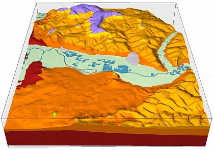 �bersicht der Geologie und Morphologie des Modellgebiets Eschwege
