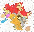Geothermal Potential map of Halle (Saale) shows the level of -20m below surface with conflicting land-use areas. Martin Luther University